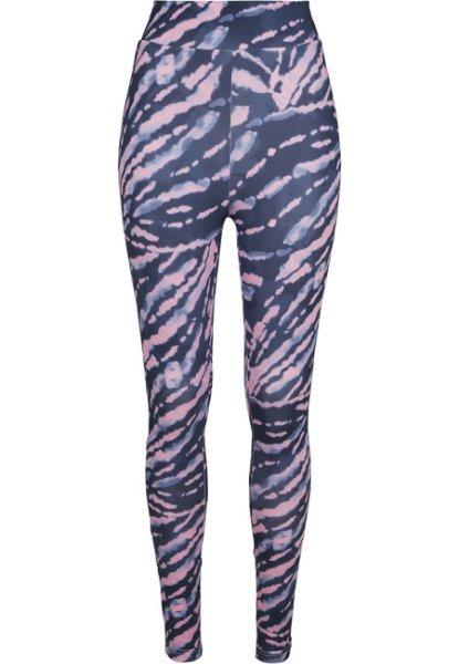 Urban Classics női Tie Dye leggings magas derekú, rózsaszín