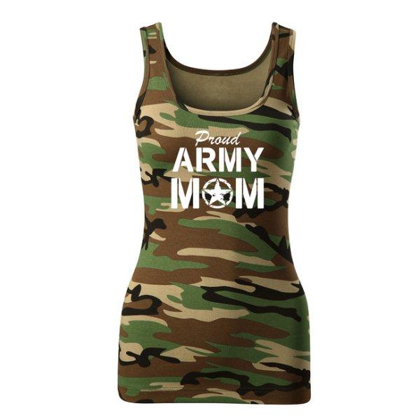 DRAGOWA női atlétapólók army mom, camouflage 180g/m2