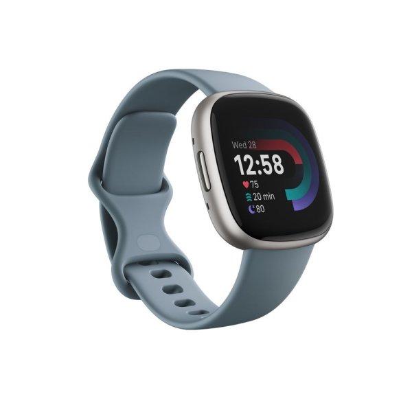 Fitbit Versa 4 Waterfall Blue/Platinum Aluminum