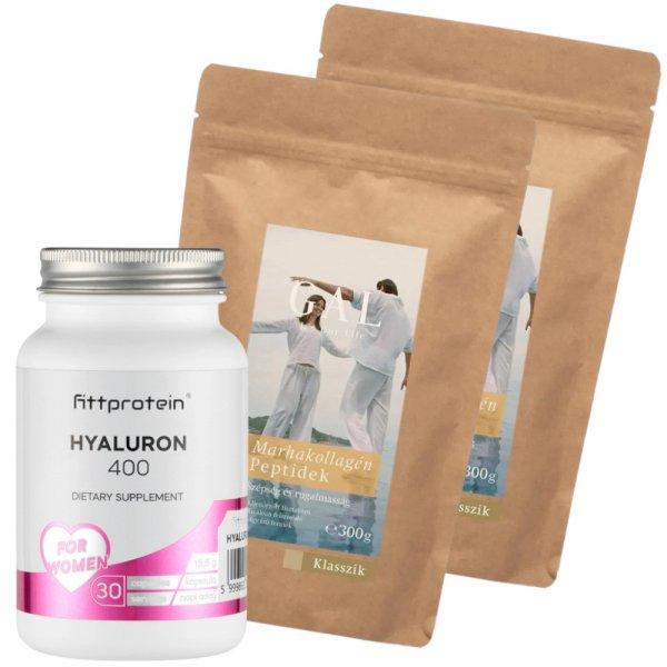 GAL Marhakollagén peptidek (2db) és Fittprotein Hyaluron 1 havi csomag