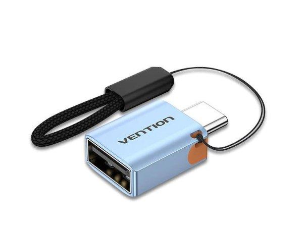 Vention USB-C 3.1/M -> USB-A, (alu, szürke), adapter