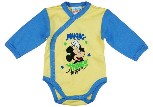 Disney Baby hosszú ujjú body 50cm fehér/kék - Mickey "Making things
happen"