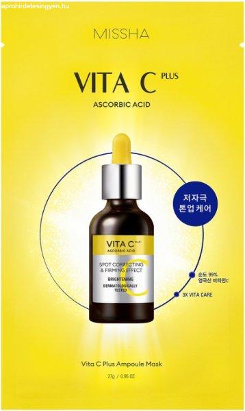 Missha Világosító arcmaszk C vitaminnal Vita C Plus (Ampoule
Mask) 27 g