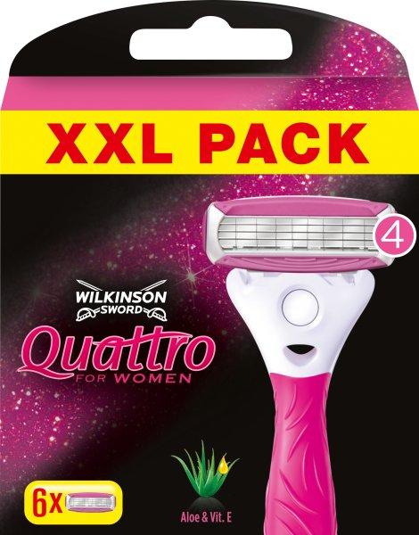 Wilkinson Sword Tartalék fejek Quattro for Women 6 db