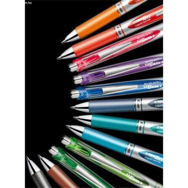 Zseléstoll, 035 mm, nyomógombos, PENTEL "EnerGel BL77",
világoszöld