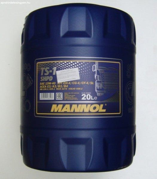 mannol shpd ts-1 15w40 20l 7101 api ch-4/sl acea e7, a3/b4 mb228.3 229.1