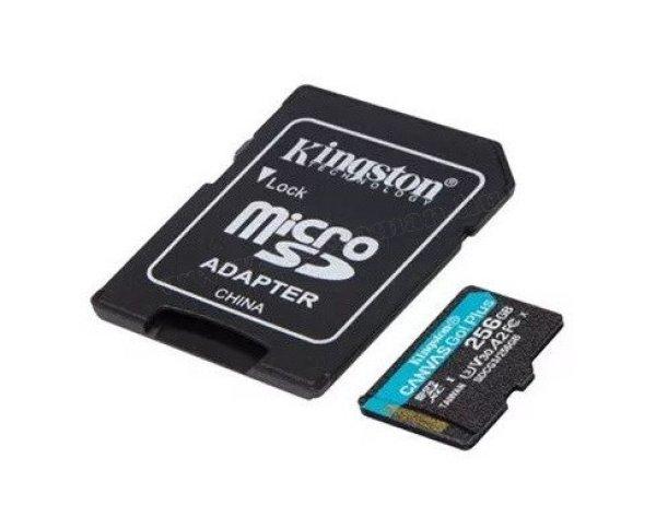 Kingston Canvas MicroSDXC memóriakártya adapterrel 256GB M49110