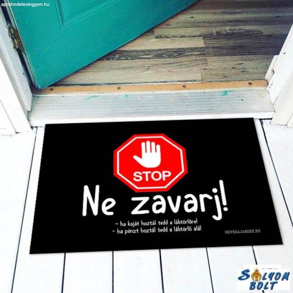 Vicces színes lábtörlő, Stop ne zavarj