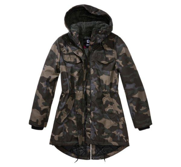 Brandit Marsh lake parka női téli kabát kapucnival, darkcamo