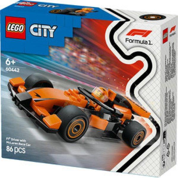 LEGO City 60442 F1-es pilóta Mclaren versenyautóval