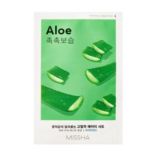 Missha Hidratáló textil arcmaszk Aloe (Airy Fit Sheet Mask) 19 g