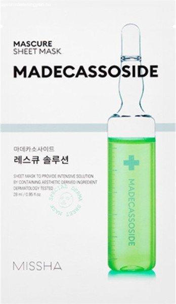 Missha Nyugtató arcmaszk Mascure Madecassoside (Sheet Mask) 28 ml