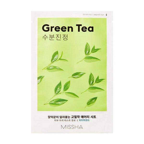 Missha Hidratáló szövetmaszk zöld teával Green Tea
(Airy Fit Sheet Mask) 19 g