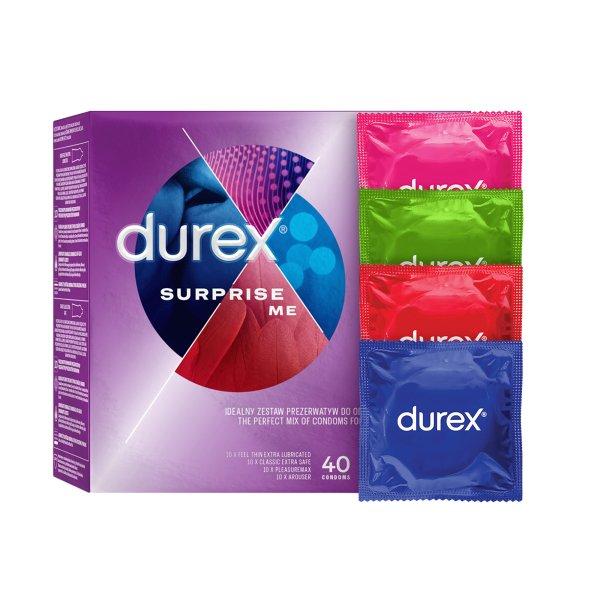 Durex Óvszer Surprise Me 40 db