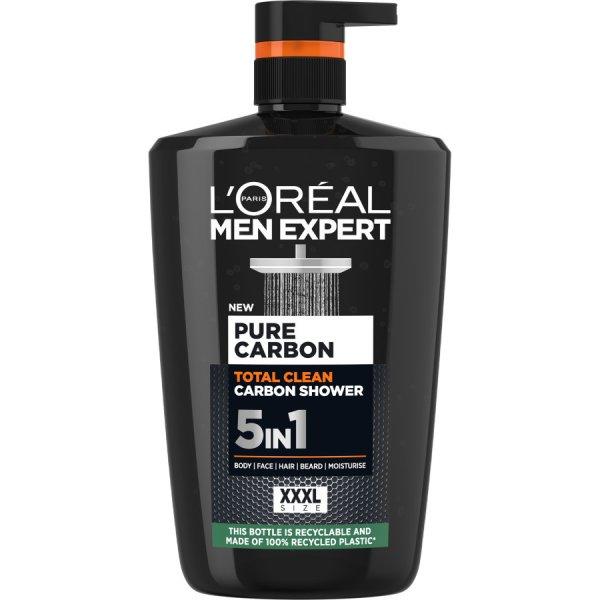 L'Oréal Paris Tusfürdő férfiaknak Men Expert Pure Carbon
(Total Clean Carbon Shower) 1000 ml