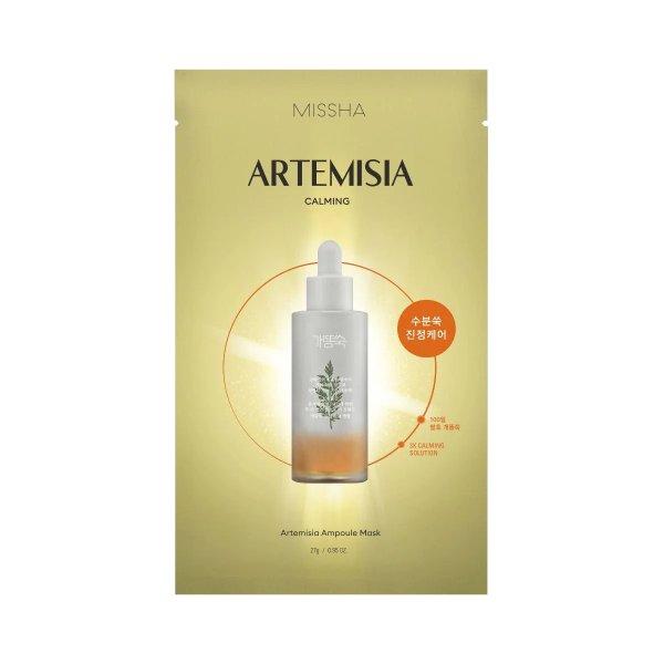 Missha Nyugtató kendőarcmaszk ürömmel Artemisia (Ampoule
Mask) 27 g