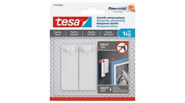 Akasztószög, öntapadós, TESA "Powerstrips®", érzékeny
felületre