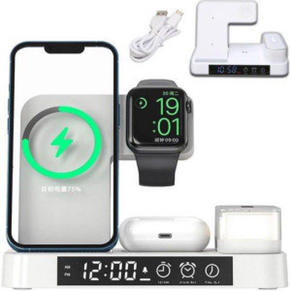 4in1 indukciós 15W töltőállomás Apple iPhone/Watch/AirPods készülékhez