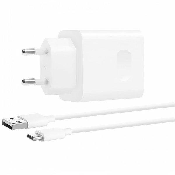 Bliszteres Huawei CP404B fehér gyári szuper gyors töltő USB - Type-C
adatkábellel 22.5W