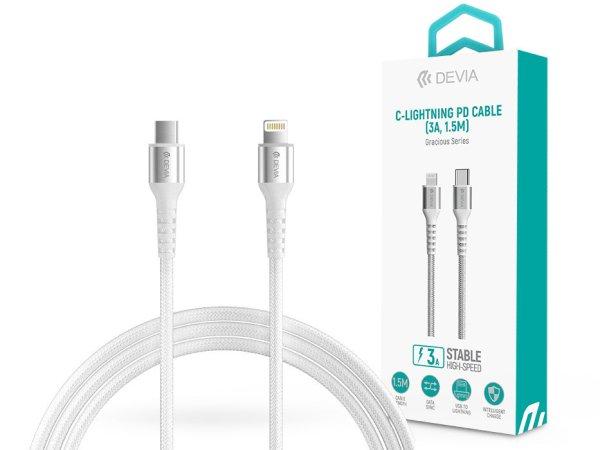 Devia USB Type-C - Lightning adat- és töltőkábel 1,5 m-es vezetékkel -
Devia Gracious Series Type-C - Lightning PD Cable - 5V/3A - fehér