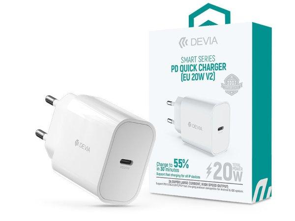 Devia hálózati töltő adapter Type-C bemenettel - 20W - Devia Smart Series PD
Quick Charger V2 - fehér