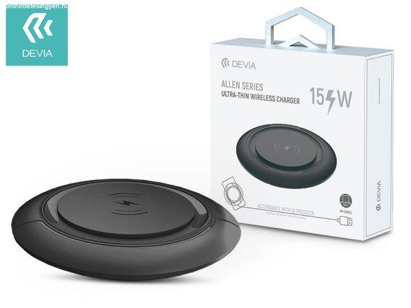 Devia Qi univerzális vezeték nélküli töltő állomás - 15W - Devia Allen
Series V3Ultra-Thin Wireless Charger - fekete