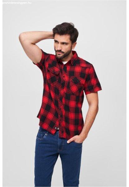 Brandit Checkshirt Halfsleeve red/black