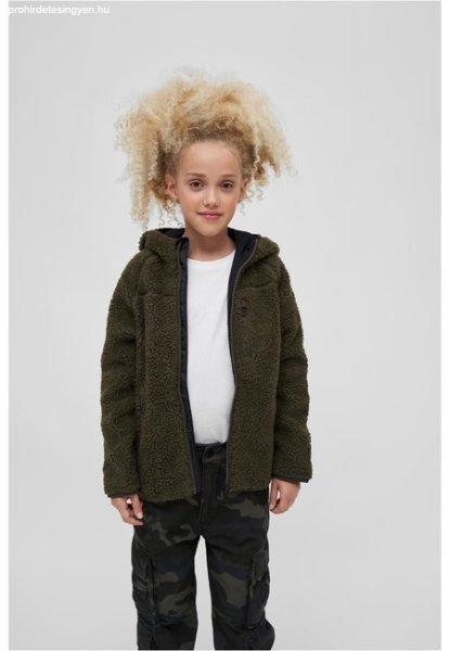 Brandit Kids Teddyfleecejacket Hood olive