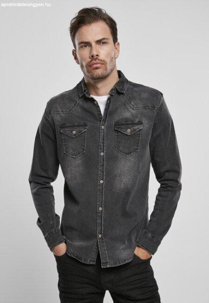 Brandit Riley Denim Shirt black