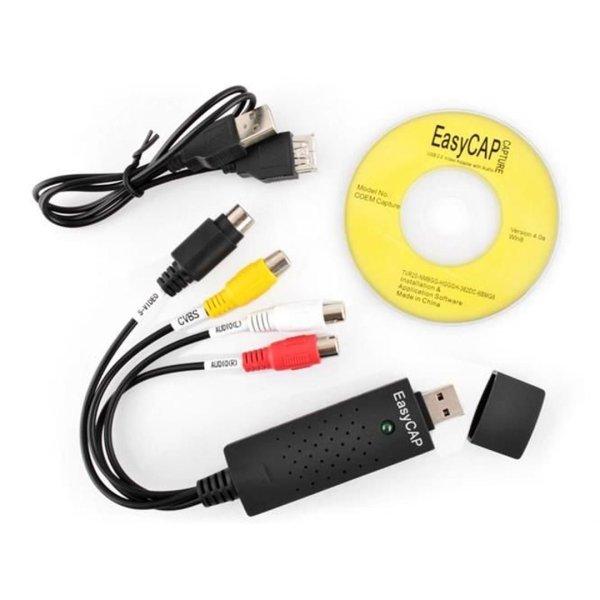 Easier cap VHS átmásoló, USB videó digitalizáló adapter