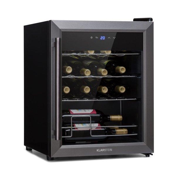 Klarstein Ultimo 16 Uno, borhűtő, 42 liter, 16 palack, 5 - 18°C,
érintőképernyős vezérlőpanel