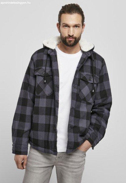 Brandit Lumberjacket hooded black/grey