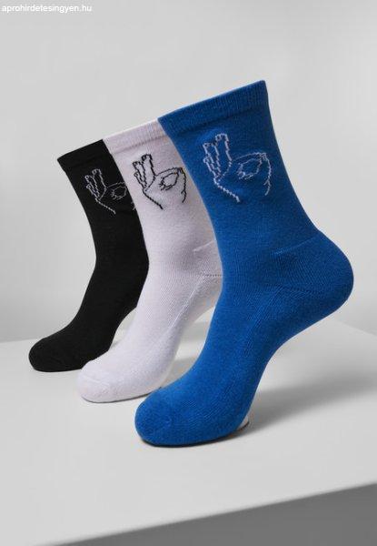 Mr. Tee Salty Socks 3-Pack black/white/blue