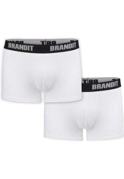 Brandit Boxershorts Logo 2er Pack wht/wht