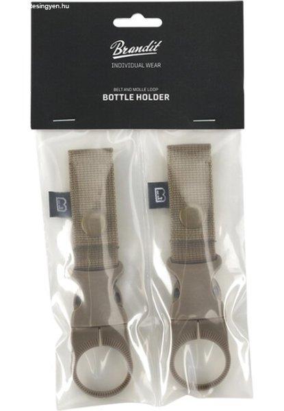 Brandit Belt and Molle Loop Bottle Holder 2 Pack camel