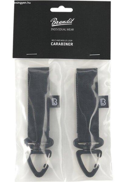 Brandit Belt and Molle Loop Carabiner 2 Pack black