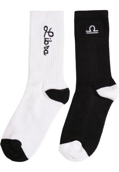 Mr. Tee Zodiac Socks 2-Pack black/white libra