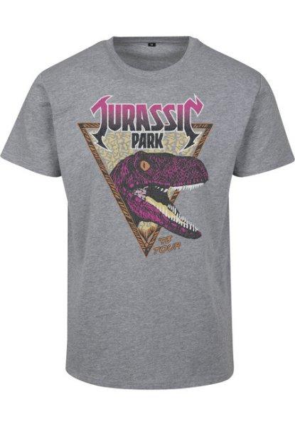 Mr. Tee Jurassic Park Pink Rock Tee heather grey