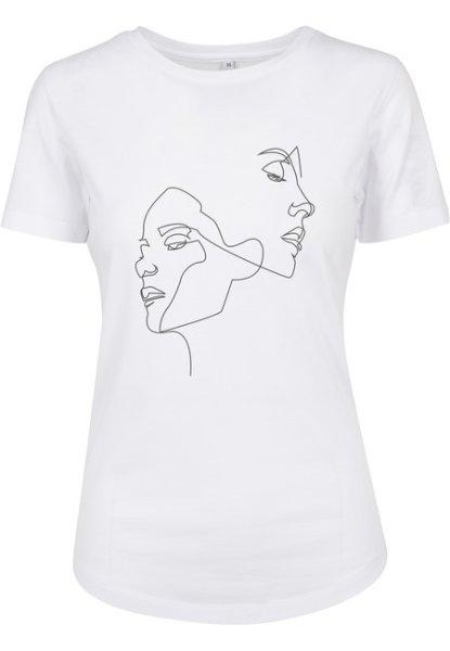 Mr. Tee Ladies One Line Fit Tee white