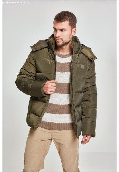 Urban Classics Hooded Puffer Jacket dark olive