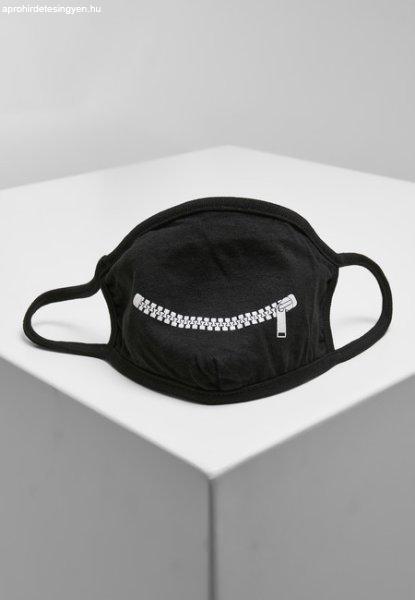 Mr. Tee Zip Smile Face Mask black