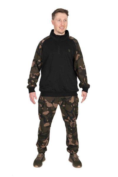 Fox LW Black Camo QTR Zip XXXL pulóver (CFX356)