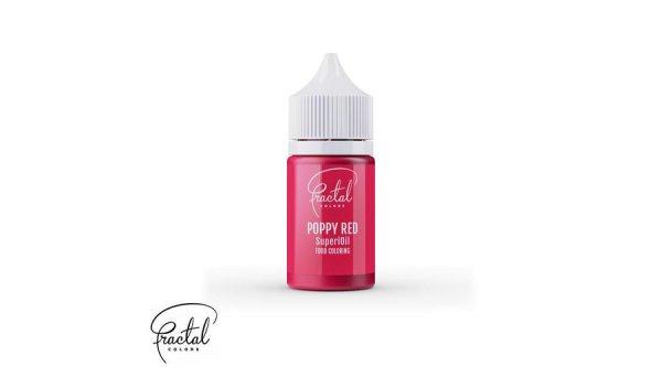 Poppy red Fractal SuperiOil olajbázisú ételfesték 30 g