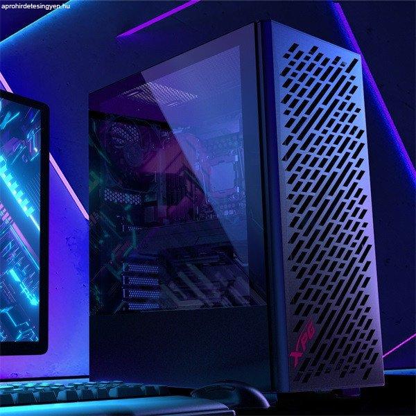 ADATA XPG Ház Midi ATX Valor AIR, 4x120mm ventilátor, Tápegység nélkül,
üvegfalú, fekete