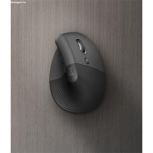 LOGITECH Egér - LIFT Vertical Ergonomic Bluetooth Optikai, Grafitszürke OEM