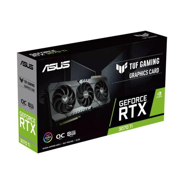 ASUS nVidia RTX 3070 Ti TUF Gaming OC 8GB használt videókártya