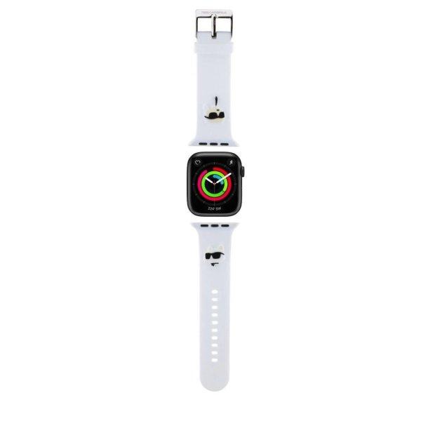 Karl Lagerfeld óraszíj fehér KLAWLSLKCNH Apple Watch 42mm (S1-S3) / 44mm /
45mm / 46mm / 49mm készülékhez