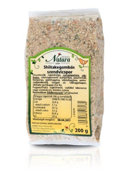 Natura shiitake gombás szendvicspor 200 g