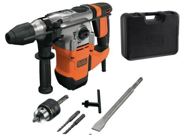 Black & Decker BEHS03K / Black + Decker BEHS03K-QS SDS Plus 3.7J 1250W fúró,
fúrókalapács, vésőkalapács KIT BOX kofferben 