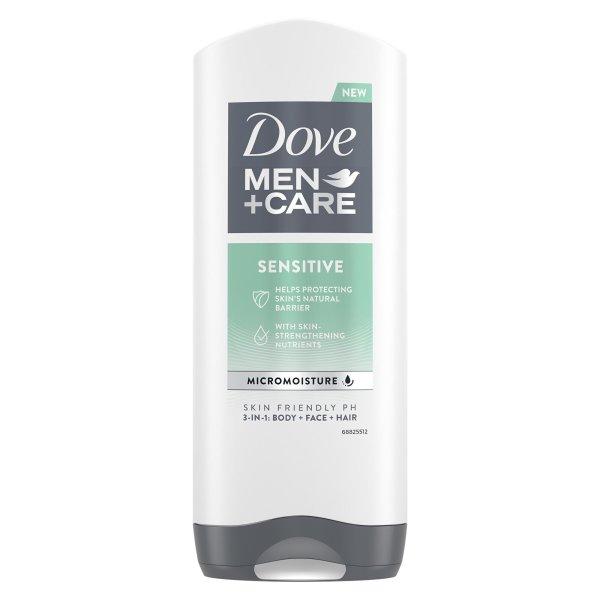 Dove Men+Care Sensitive (3 in 1 Shower Gel) férfi tusfürdő 400
ml